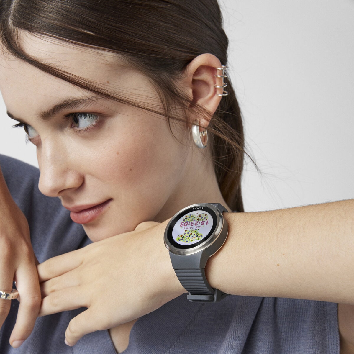 SMARTWATCH TOUS 'ROND CONNECT' CINZENTO '100350680'