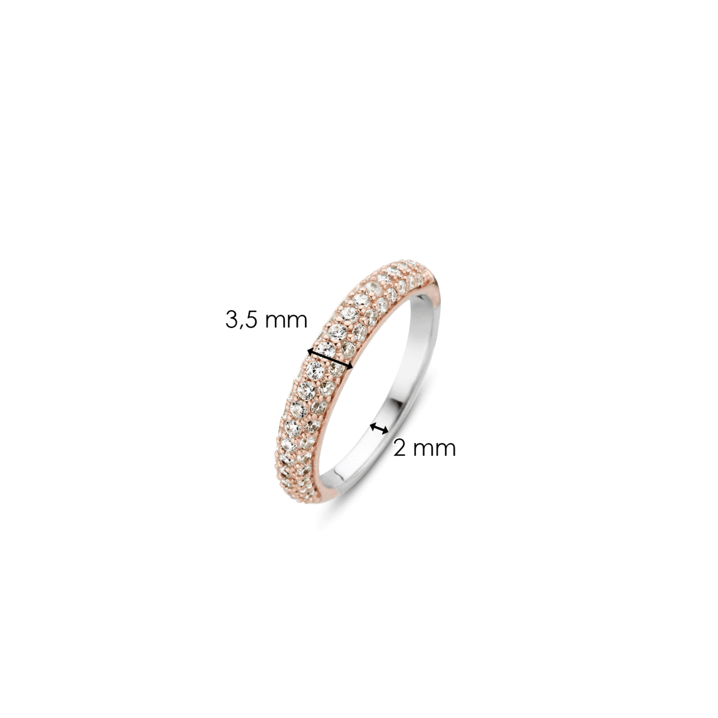 ANEL TI SENTO PRATA 925 BICOLOR T.18 '12105ZR/58'