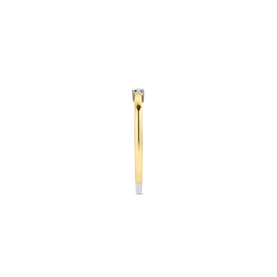 ANEL TI SENTO PRATA 925 DOURADO T.14 '12210ZY/54'