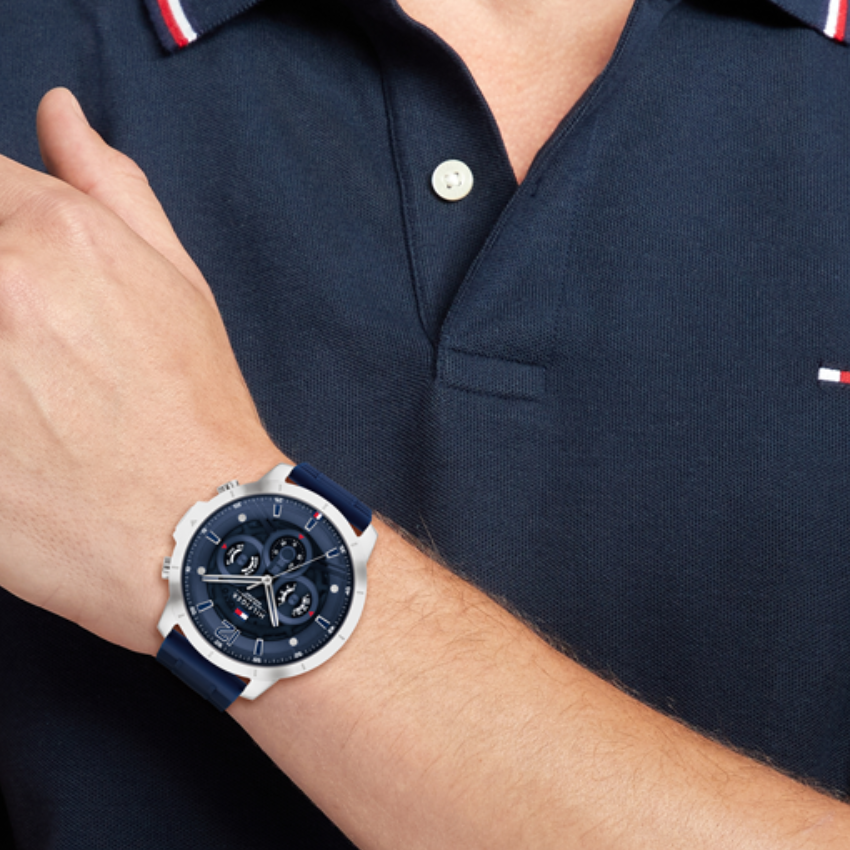 RELÓGIO TOMMY HILFIGER LUCA PRATEADO '1710489'