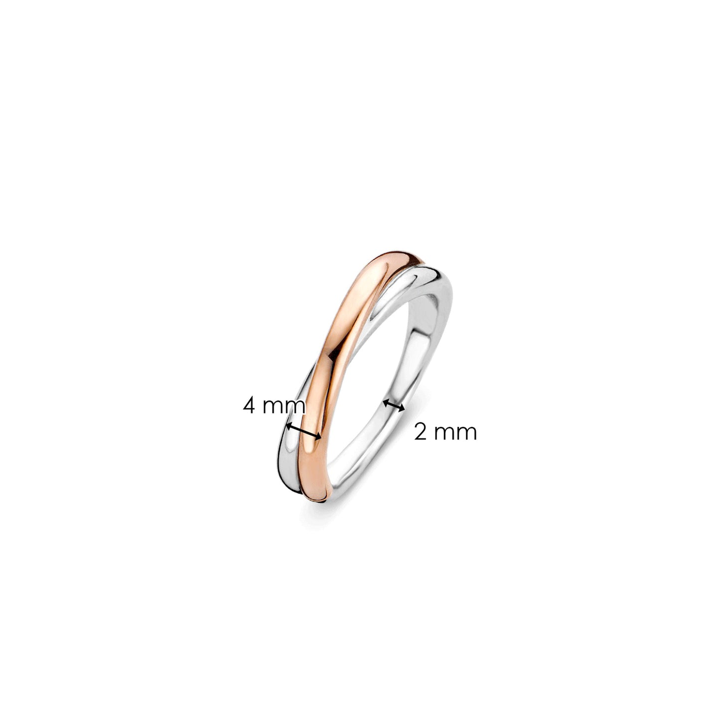 ANEL TI SENTO PRATA 925 BICOLOR T.14 '1953SR/54'