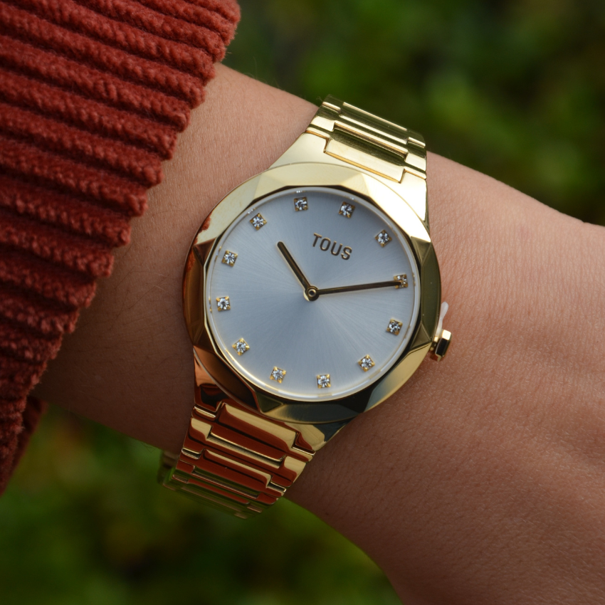 RELÓGIO TOUS 'KARAT ROUND' DOURADO '200351053'