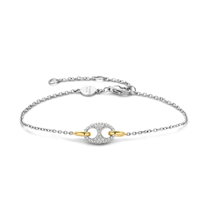 PULSEIRA PRATA 925 TI SENTO BICOLOR '2982ZY'