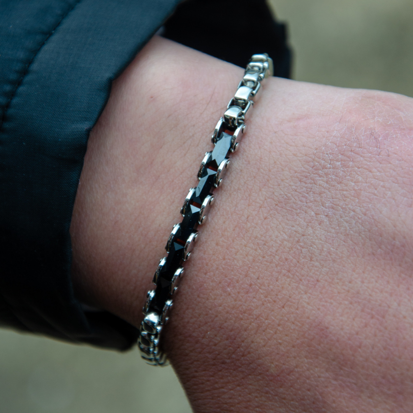 PULSEIRA 2JEWELS 'BLOCKCHAIN' AÇO PRATEADO '232597'
