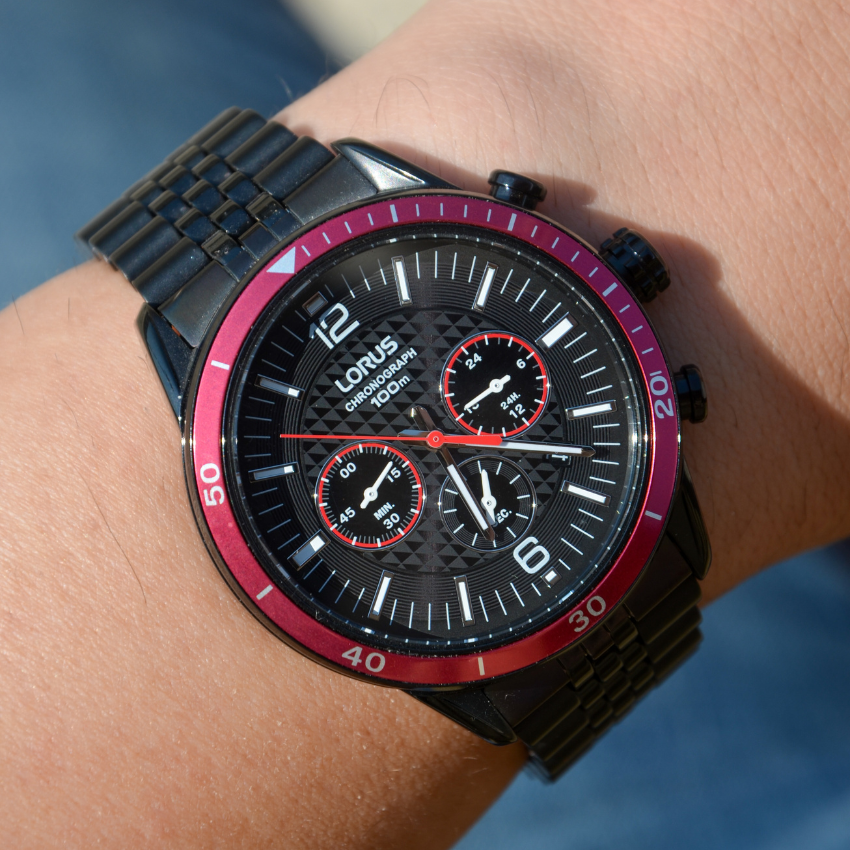 RELÓGIO LORUS SPORTS MAN PRETO 'RT331JX9'