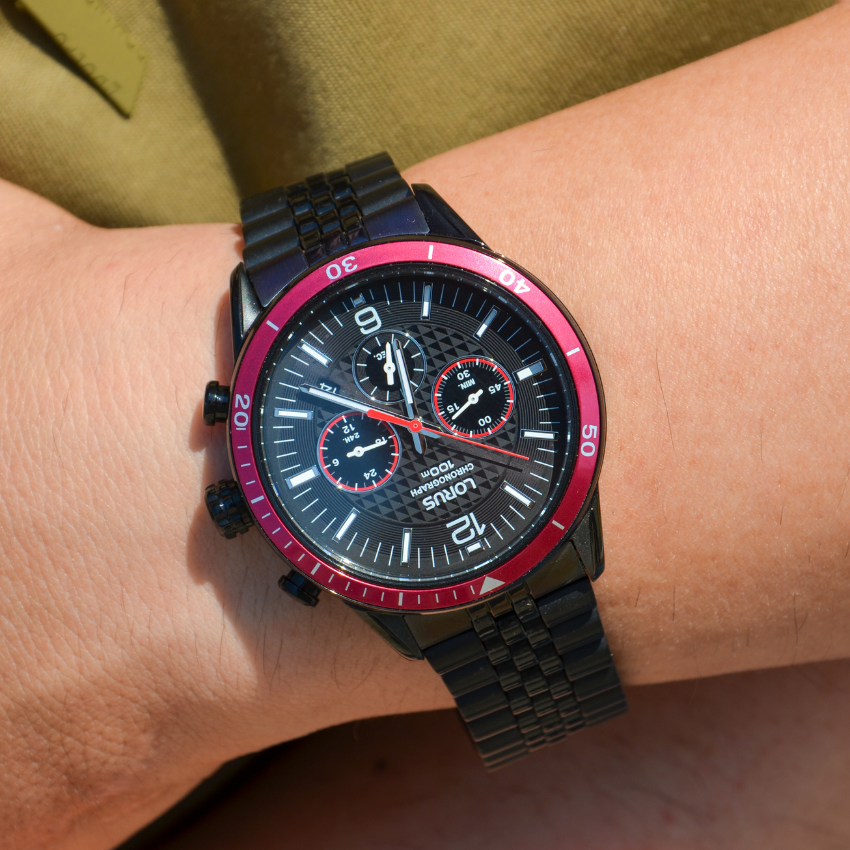 RELÓGIO LORUS SPORTS MAN PRETO 'RT331JX9'