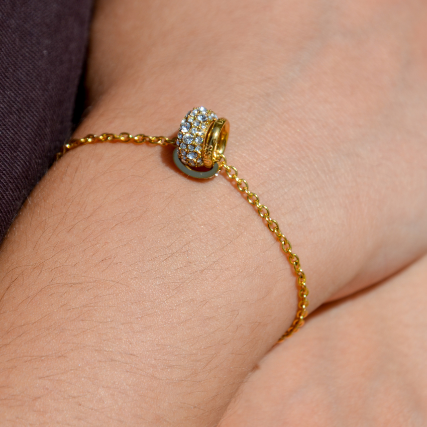 PULSEIRA GUESS 'FABULOUS ME' AÇO DOURADO 'JUBB05196JWYGS'