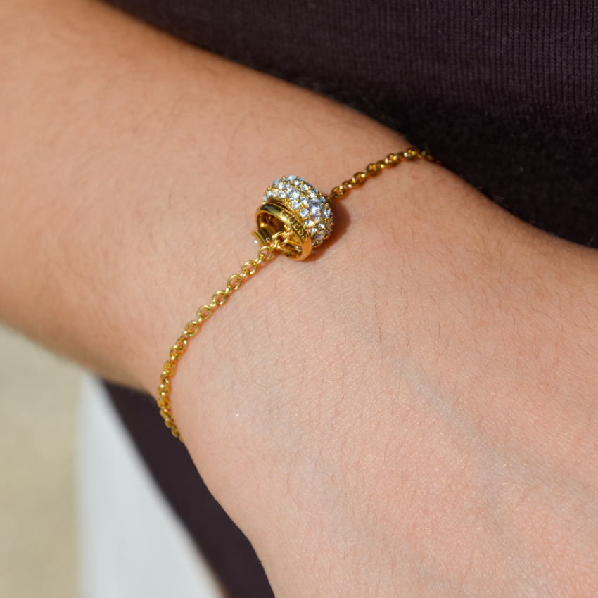 PULSEIRA GUESS 'FABULOUS ME' AÇO DOURADO 'JUBB05196JWYGS'