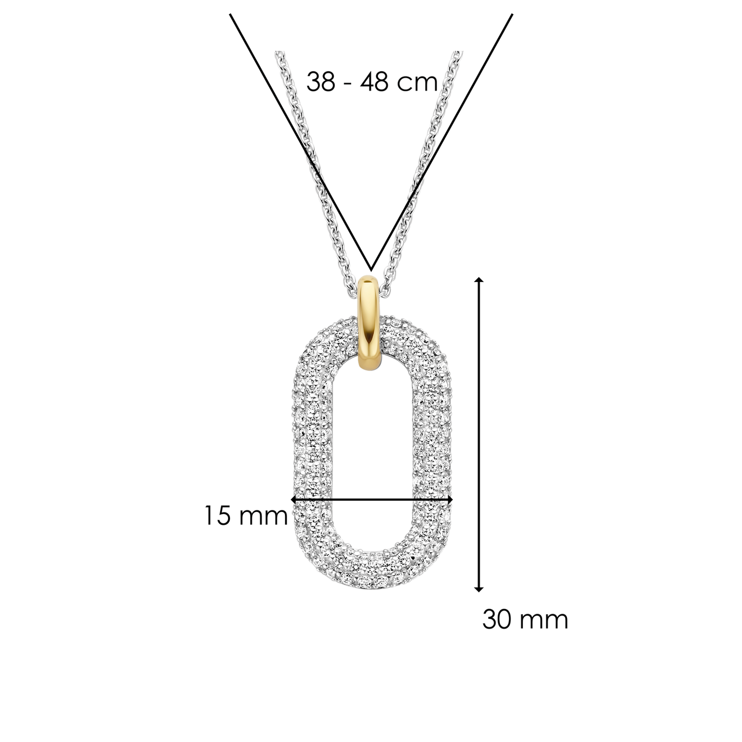 FIO TI SENTO PRATA 925 BICOLOR '3964ZY/42'