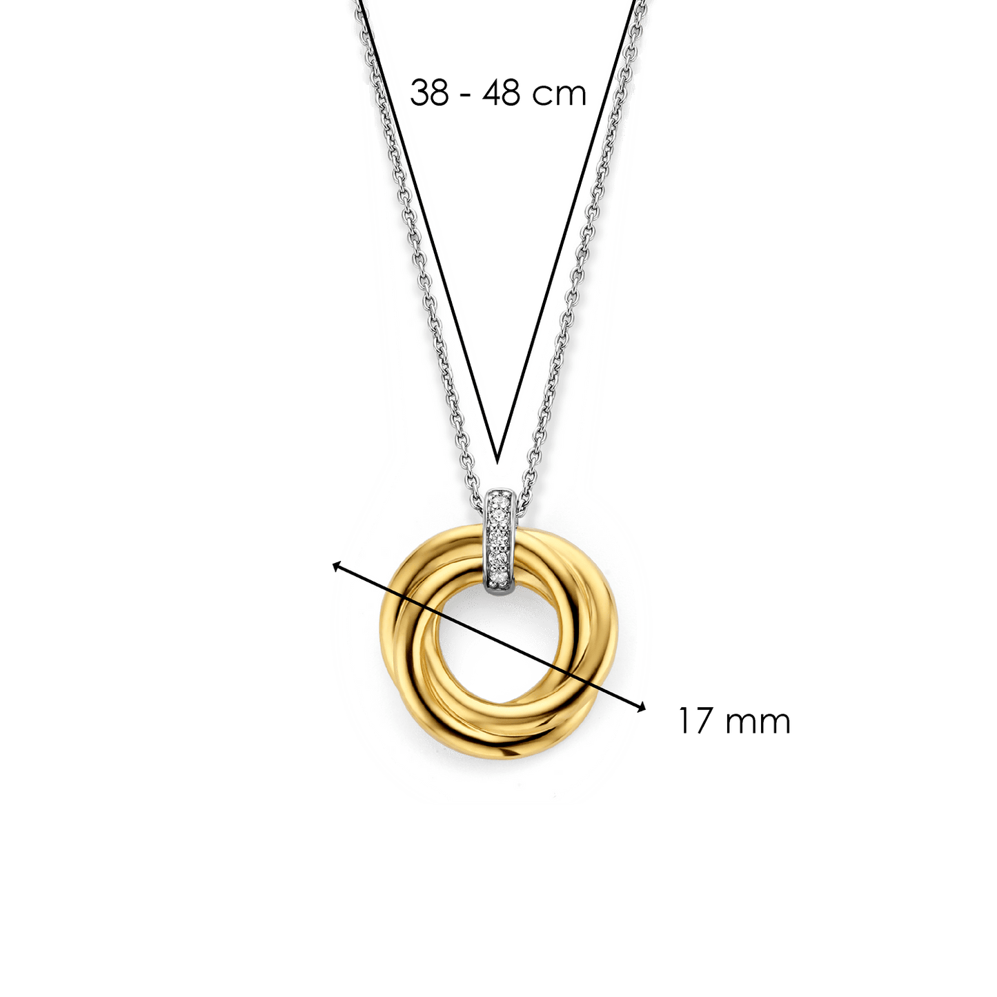 FIO TI SENTO PRATA 925 BICOLOR '3972ZY/42'