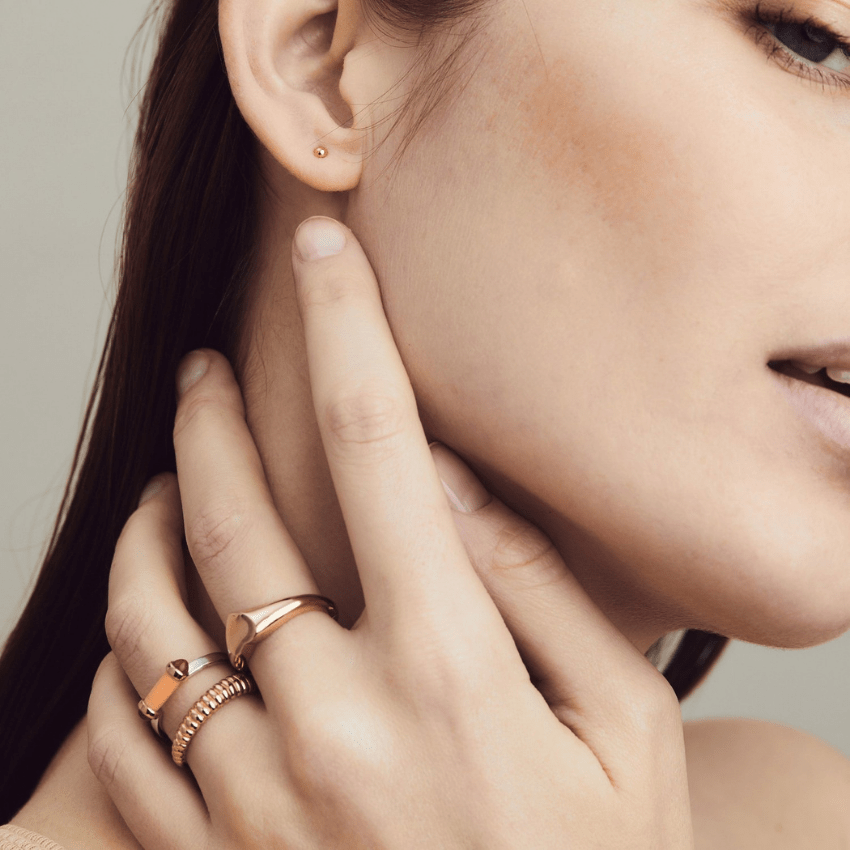ANEL TI SENTO PRATA 925 ROSE GOLD T.16 '12218SR/56'