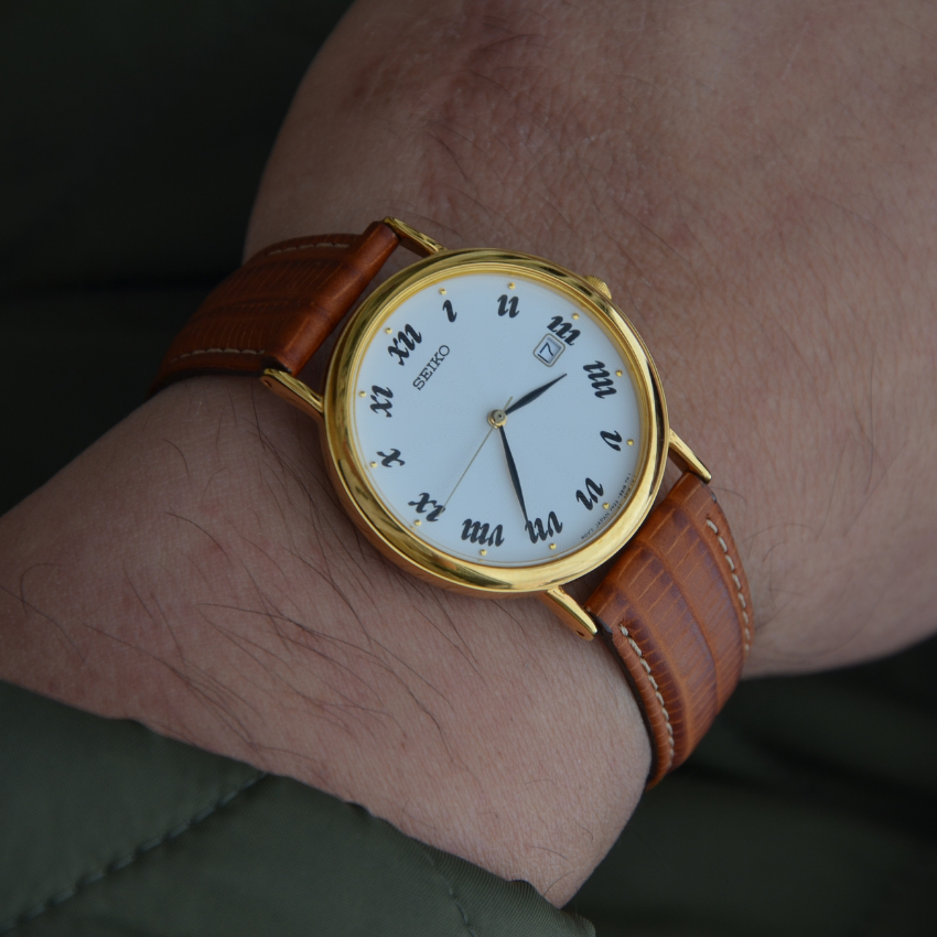 RELÓGIO SEIKO DOURADO 'SGC32P1'