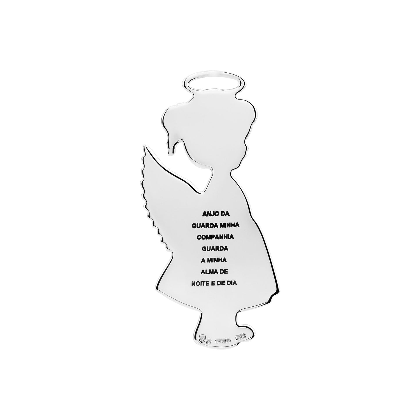 MEDALHA ANJO MENINA TOPÁZIO '74-07008'