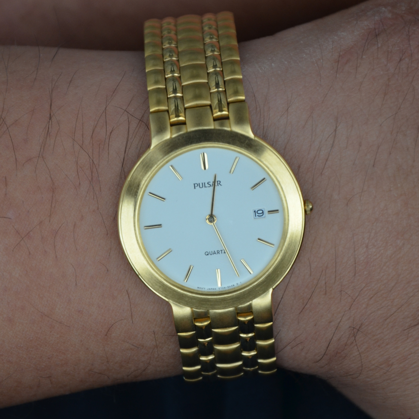 RELÓGIO PULSAR DOURADO