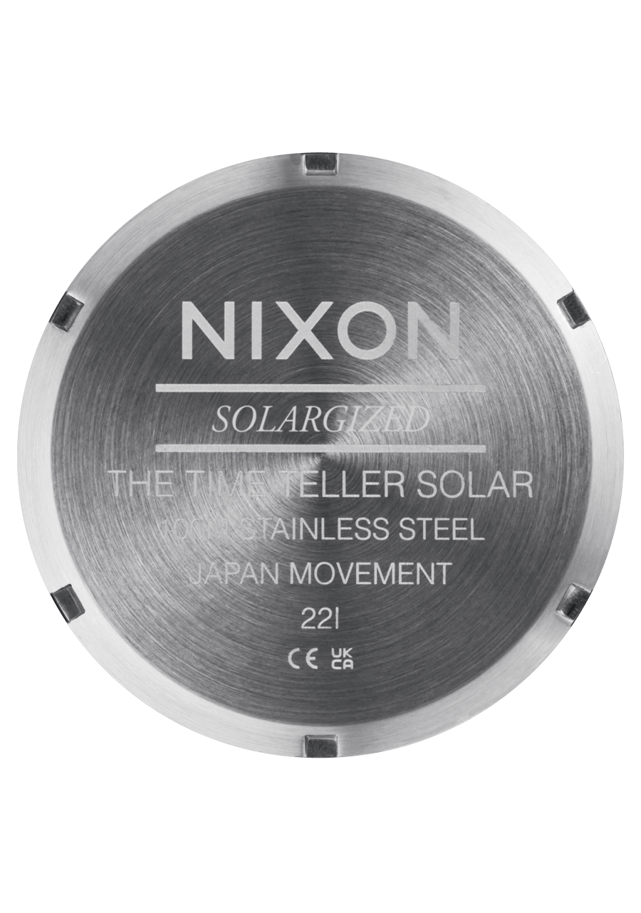 RELÓGIO NIXON TIME TELLER SOLAR PRATEADO 'A1369-5172'