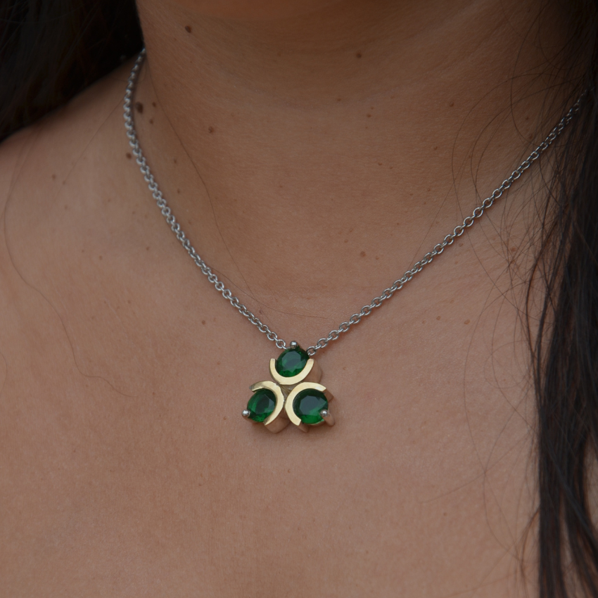 FIO FRANCO VIEIRA PRATA E OURO 'A8027427K'