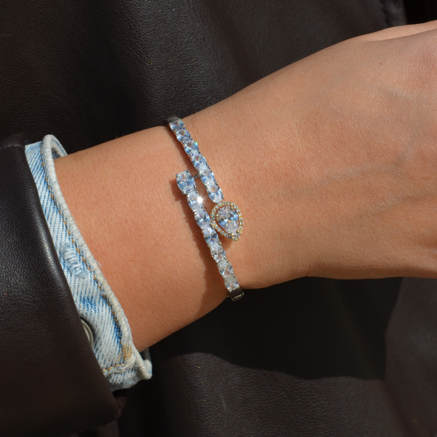 PULSEIRA FRANCO VIEIRA PRATA E OURO 'A9019327K'