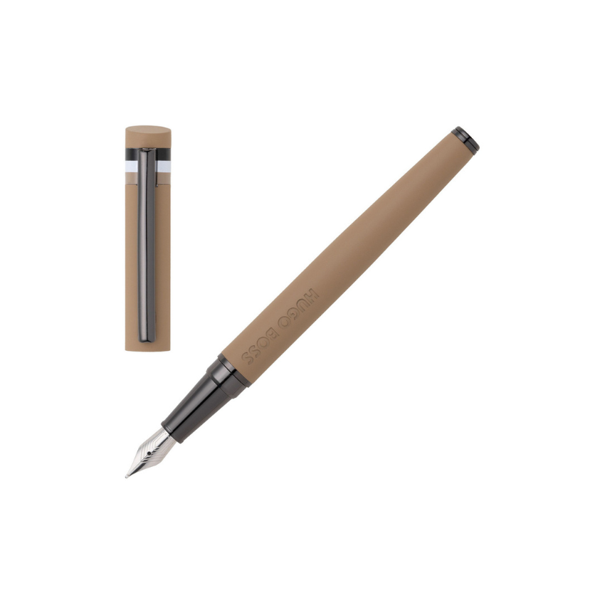 CANETA APARO HUGO BOSS 'LOOP ICONIC' CAMEL 'HSG3522X'