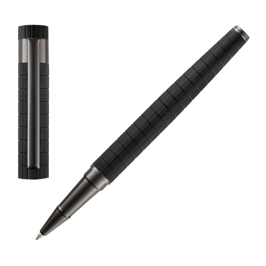 ROLLERBALL HUGO BOSS 'LOOP' PRETA 'HSQ5635A'