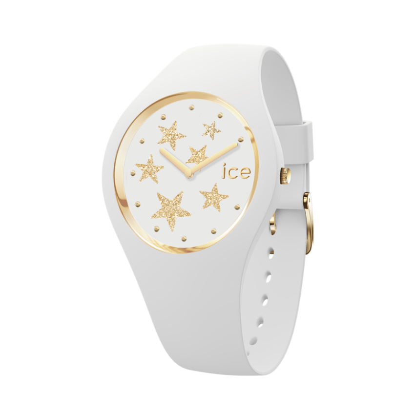 RELÓGIO ICE WATCH GLAM ROCK WHITE STARS TAM: S 'IC019856'