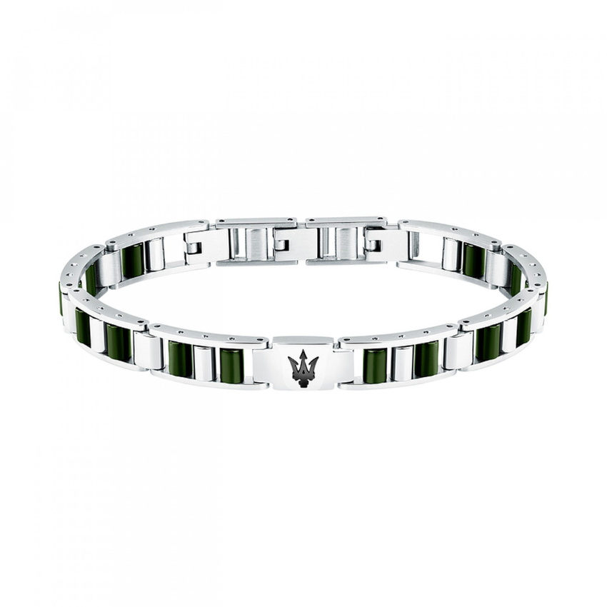 PULSEIRA MASERATI 'CERAMIC' AÇO E CERÂMICA 'JM225ATZ56'