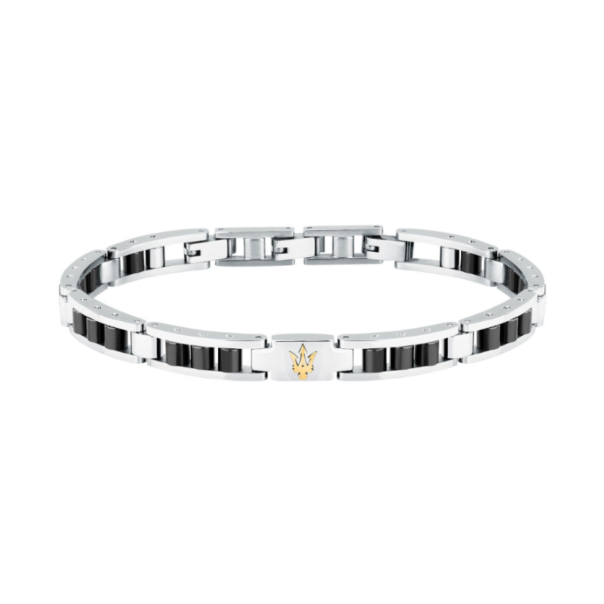 PULSEIRA MASERATI 'CERAMIC' AÇO E CERÂMICA 'JM225ATZ57'