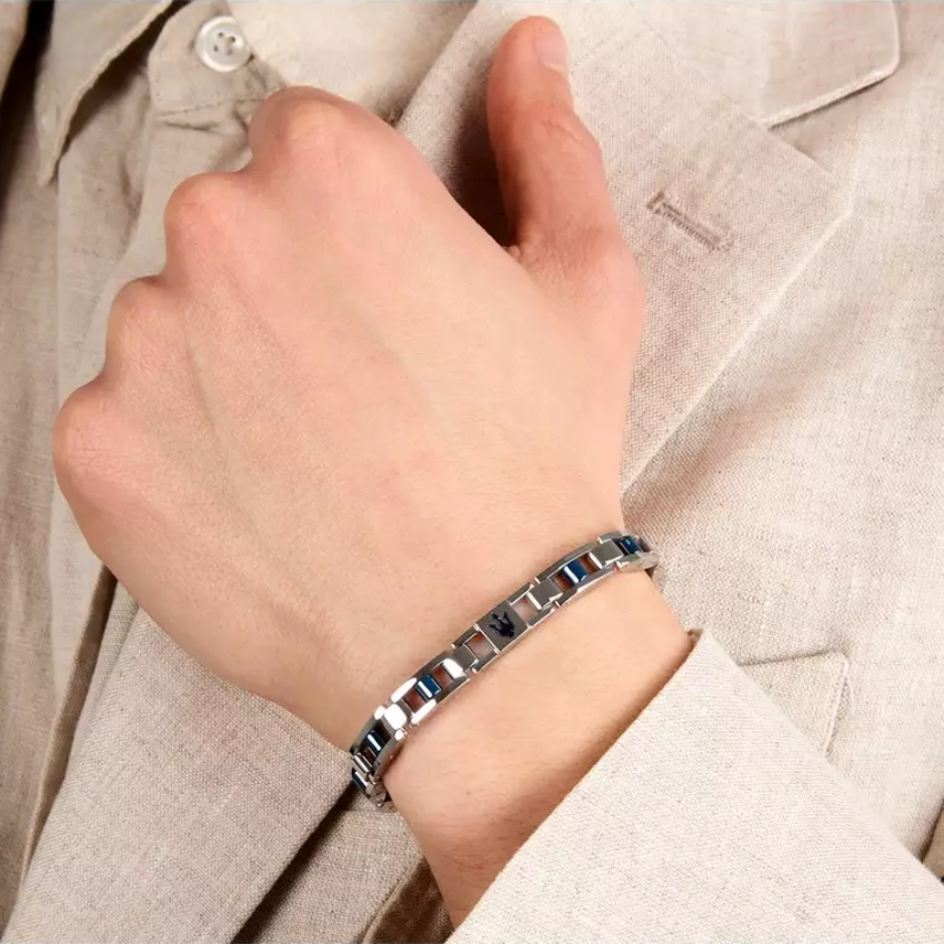 PULSEIRA MASERATI 'CERAMIC' AÇO E CERÂMICA 'JM225ATZ59'