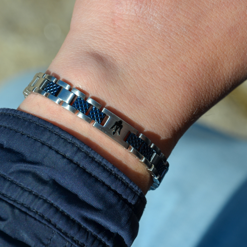 PULSEIRA MASERATI 'ICONIC' AÇO 'JM225AVD87'