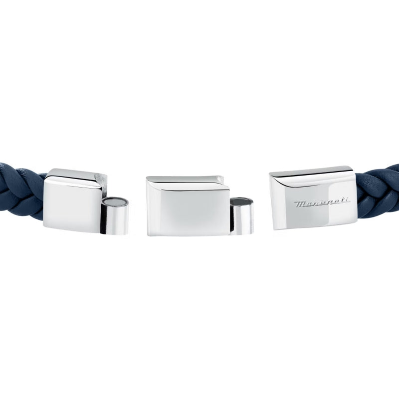 PULSEIRA MASERATI AÇO E PELE 'JM4249IK01'
