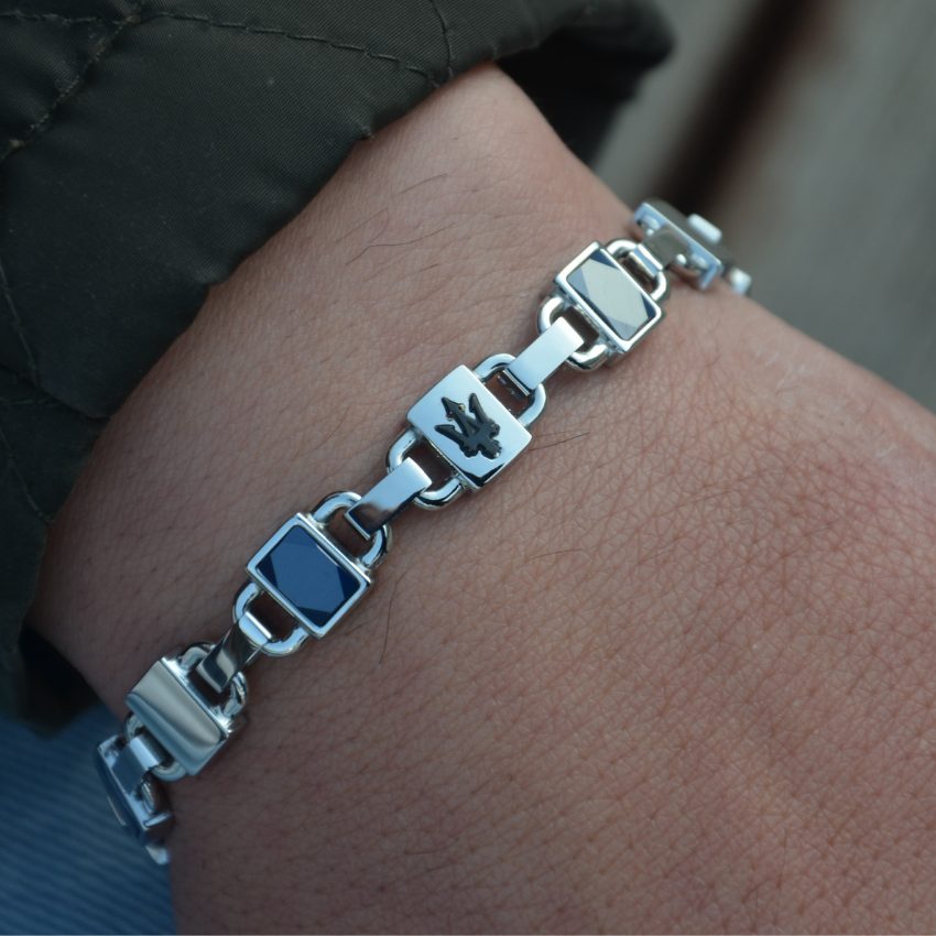 PULSEIRA MASERATI 'CERAMIC' AÇO E CERÂMICA 'JM424ATZ42'