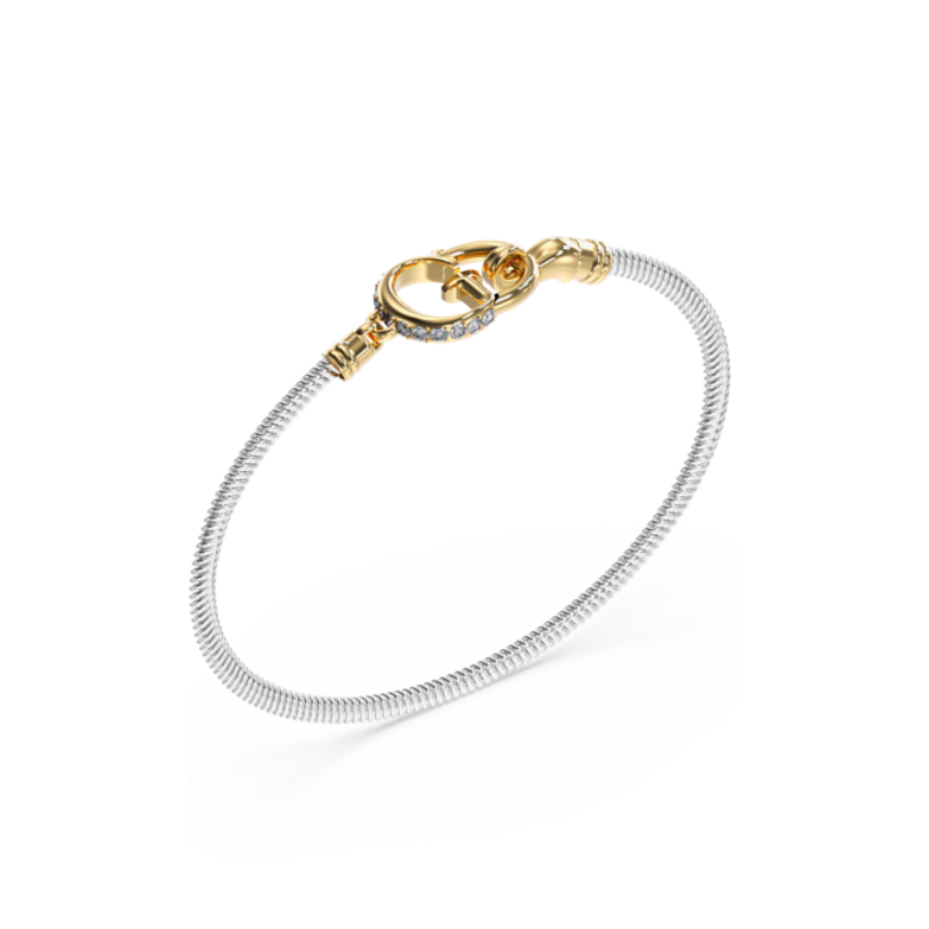 PULSEIRA GUESS 'KALYBE' AÇO BICOLOR 'JUBB05399JWYGRHS'