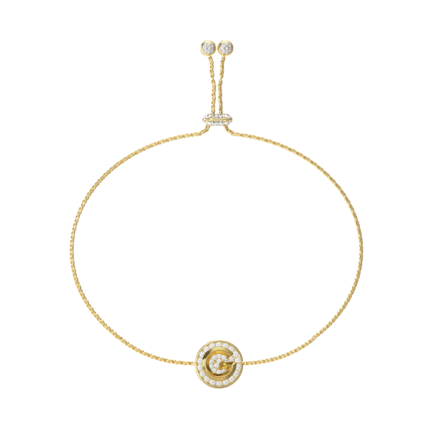 PULSEIRA GUESS 'G CRYSTAL' AÇO DOURADO 'JUBB05447JWYGT-U'