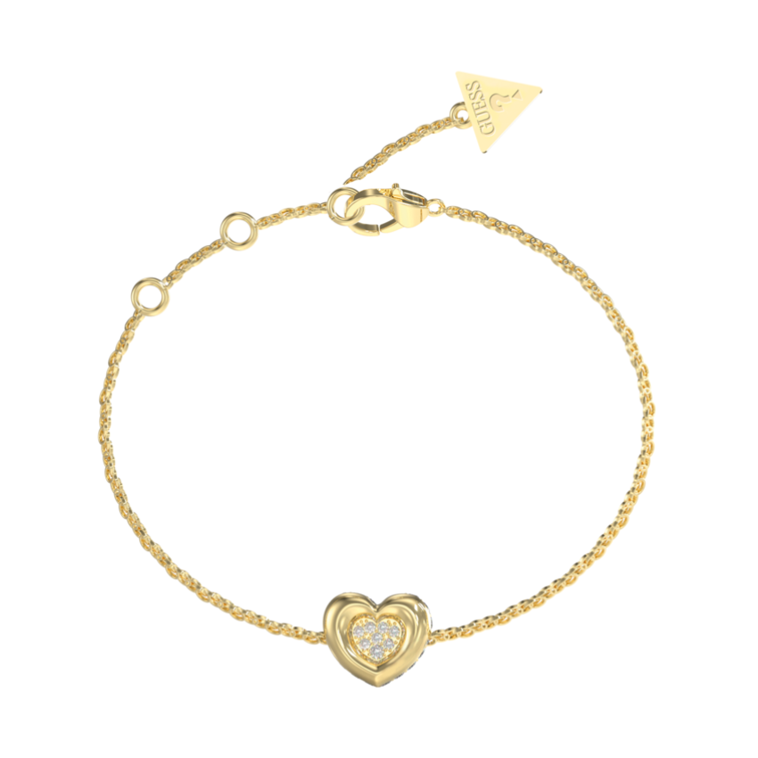 PULSEIRA GUESS 'L.O.V.E.' AÇO DOURADO 'JUBB05461JWYGS'