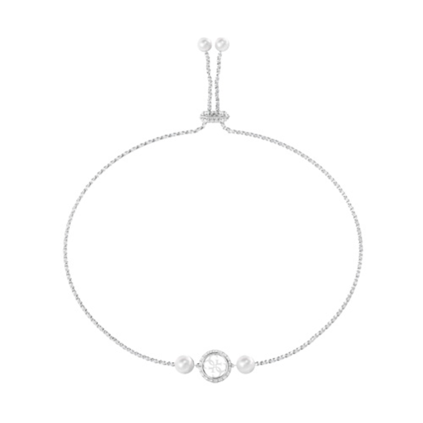 PULSEIRA GUESS 'TINY PEARLY' AÇO PRATEADO 'JUBB05520JWRHT-U'