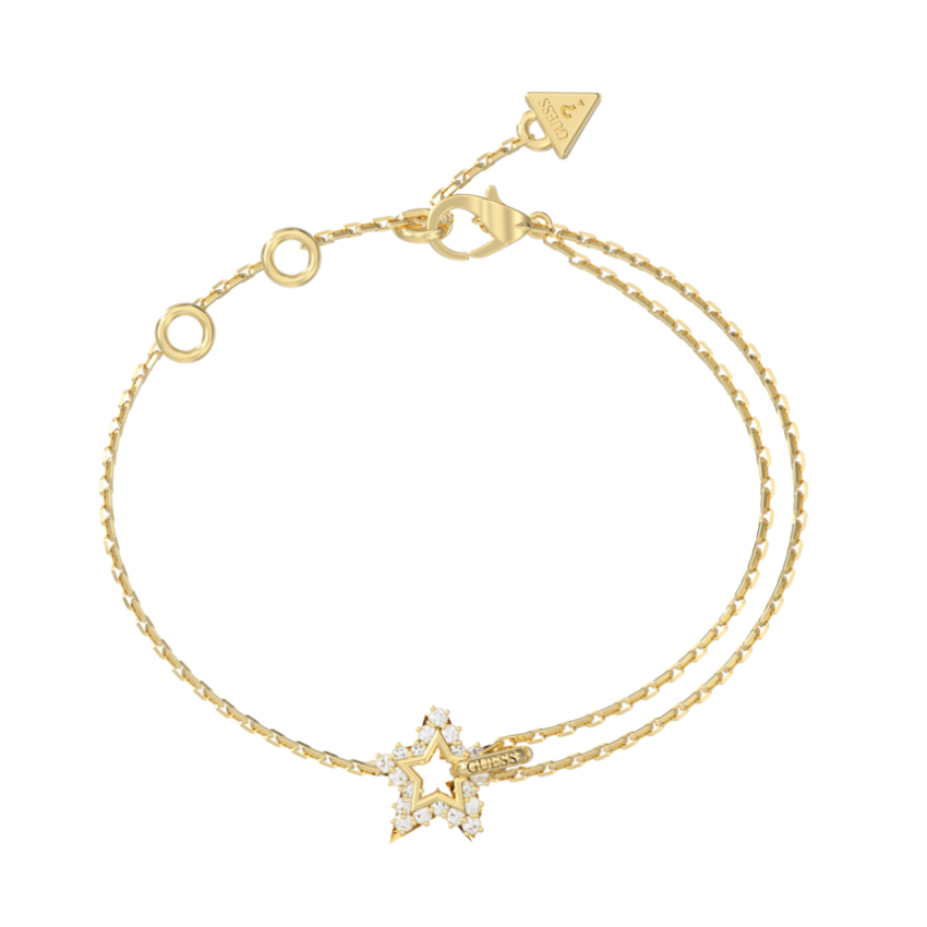 PULSEIRA GUESS 'ICONIQUE' AÇO DOURADO 'JUBB05538JWYGS'