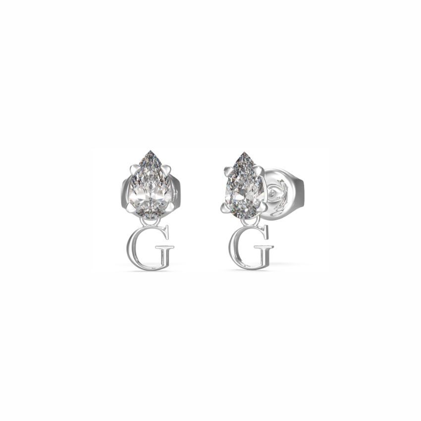 BRINCOS GUESS STUDS PARTY AÇO PRATEADO 'JUBE02151JWRHT-U'