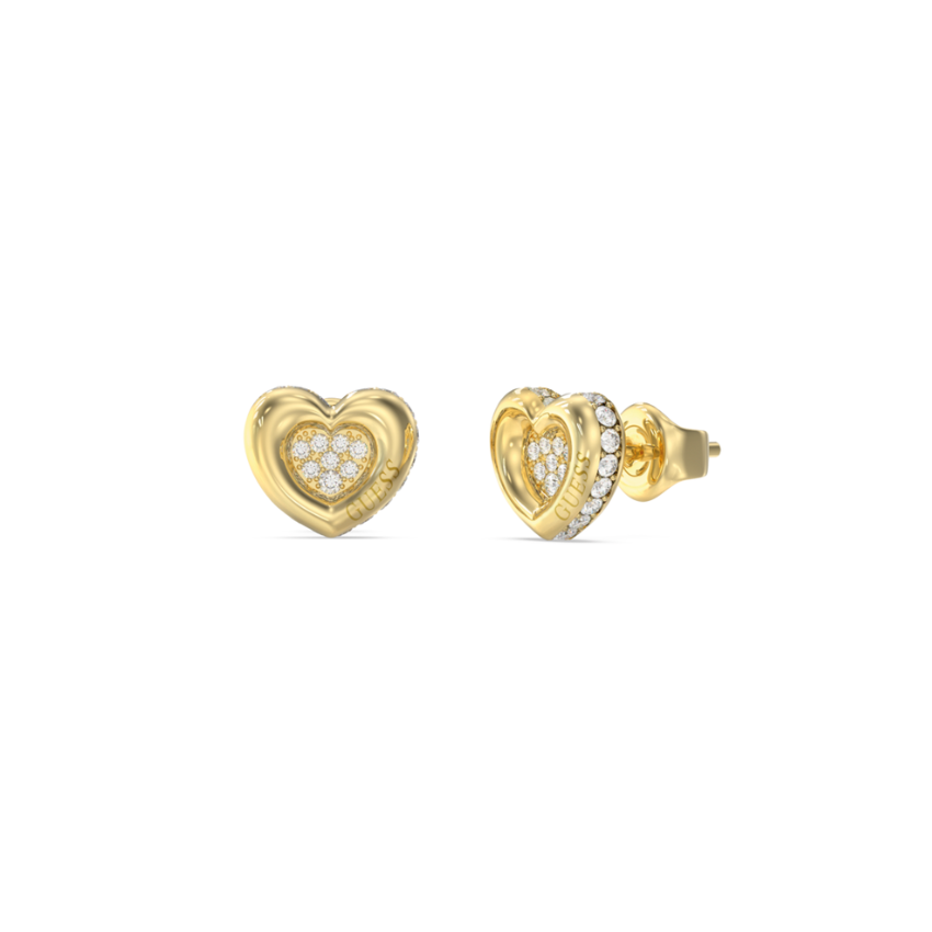BRINCOS GUESS 'L.O.V.E.' AÇO DOURADO 'JUBE05466JWYGT-U'