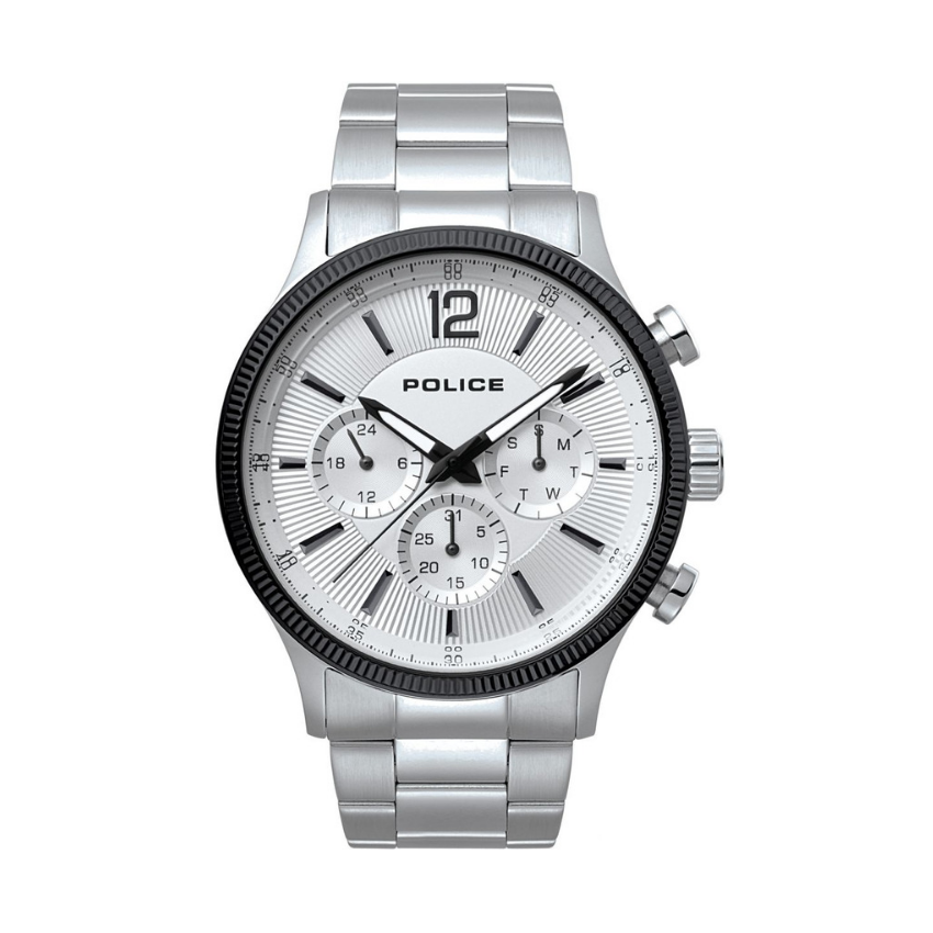 RELÓGIO POLICE 'FERAL' PRATEADO 'P15302JSTB01MM'