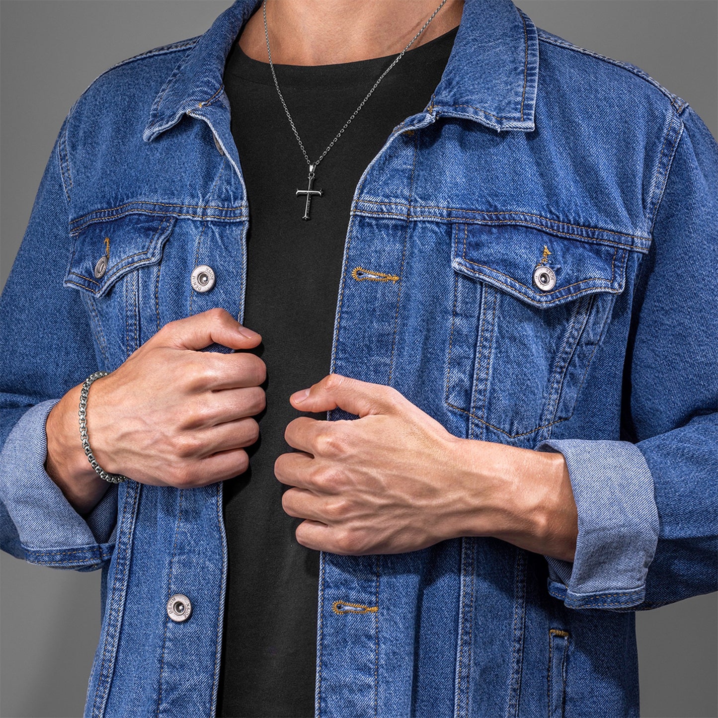 FIO POLICE 'TACOMA II CROSS' PRATEADO 'PEAGN0010601'