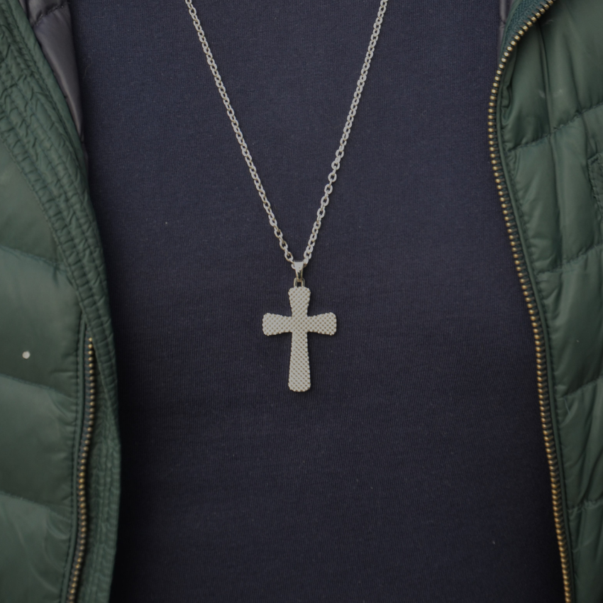 FIO POLICE 'CROSS CORD' PRATEADO 'PEAGN0037801'