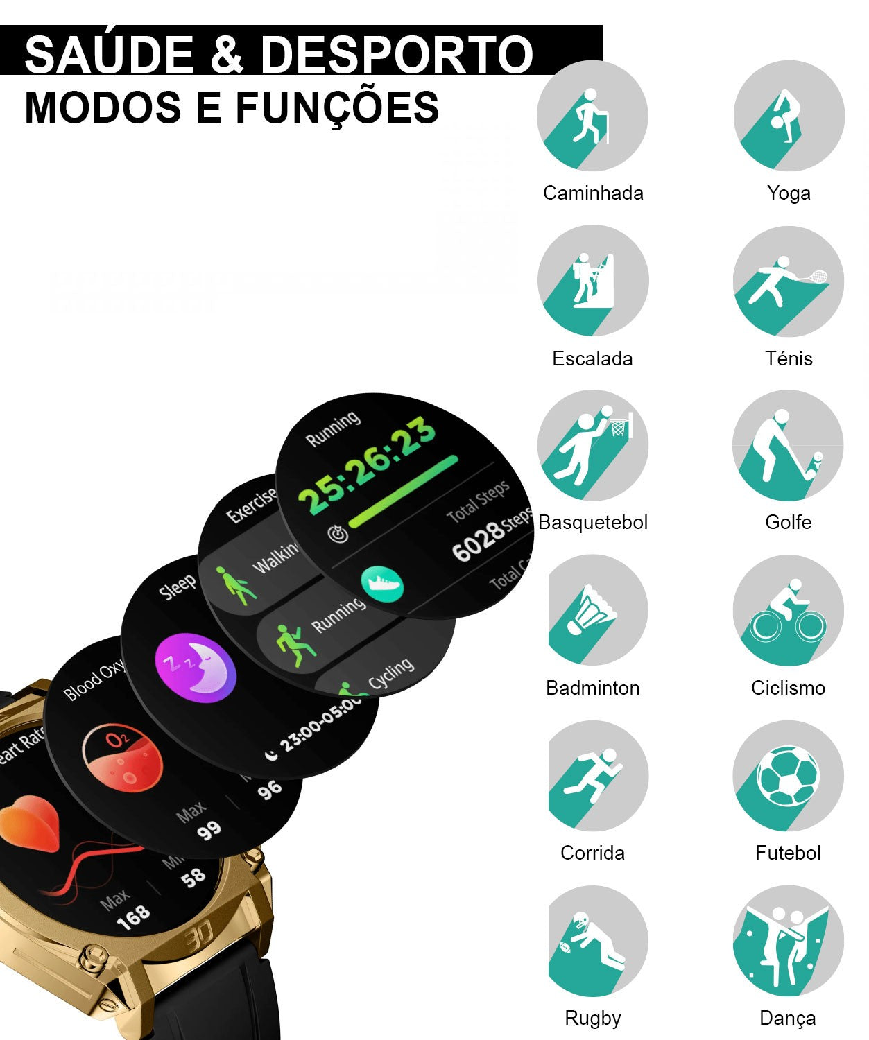 SMARTWATCH POLICE MY.AVATAR DOURADO 'PEIUN0000105'
