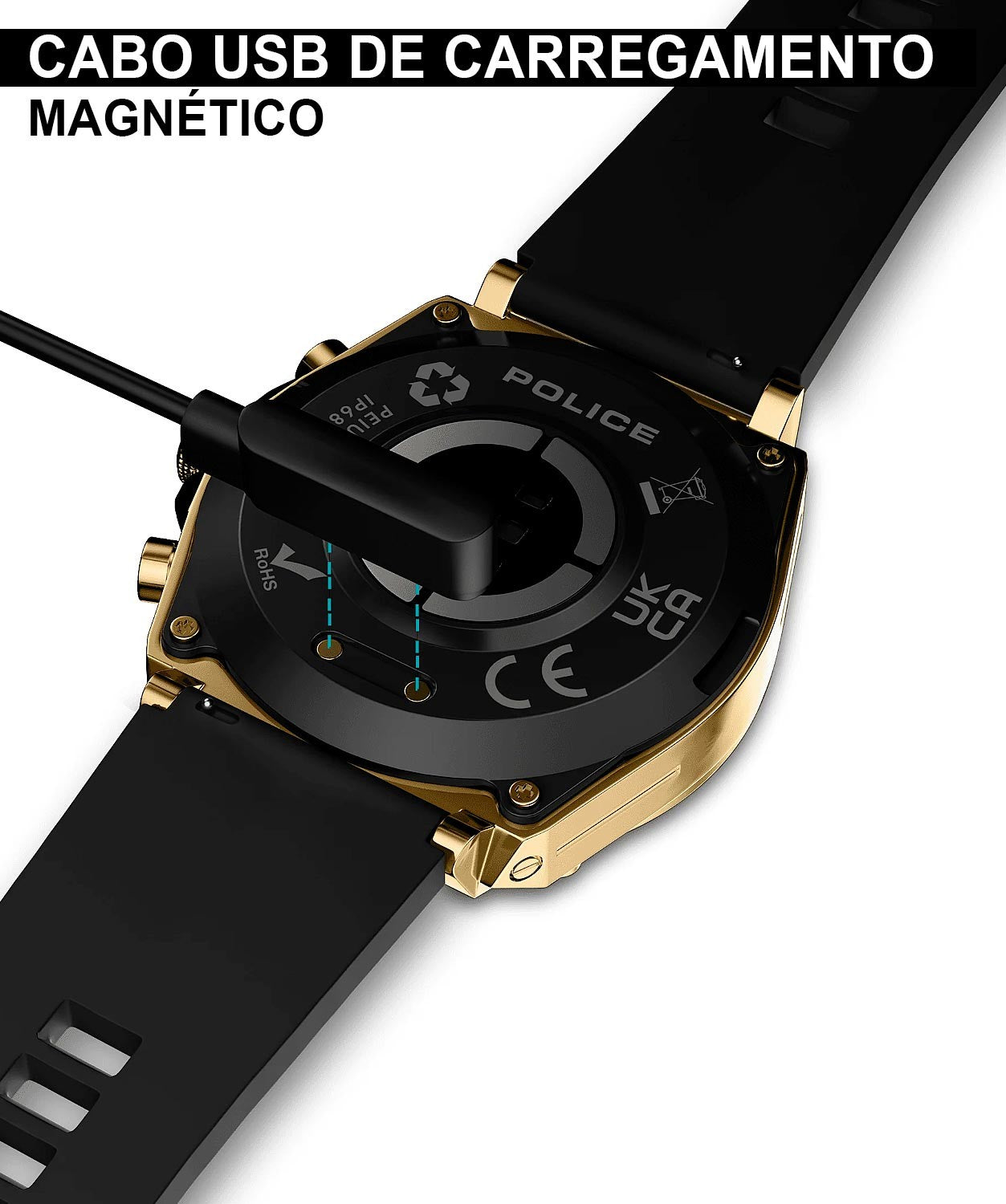 SMARTWATCH POLICE MY.AVATAR DOURADO 'PEIUN0000105'