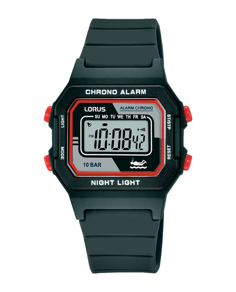 RELÓGIO LORUS 'KIDS' PRETO 'R2317QX9'