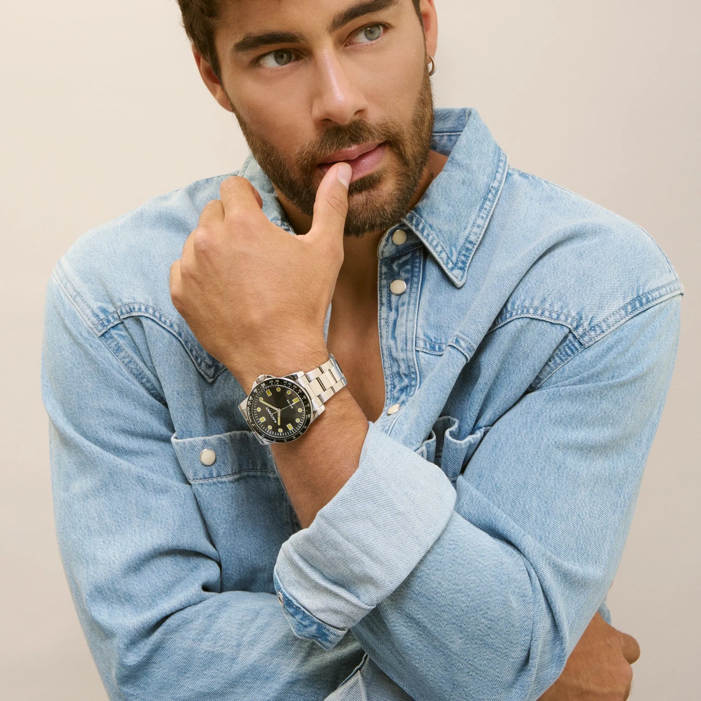 RELÓGIO RADIANT 'ROBERT' PRATEADO 'RA677203'