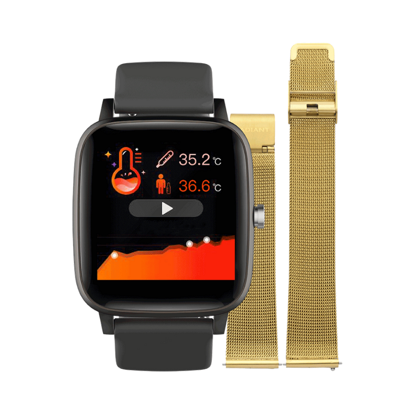 SMARTWATCH RADIANT 'QUEENSBORO' PRETO 'RAS10201'