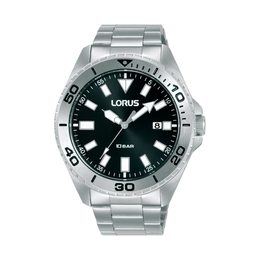 RELÓGIO LORUS 'MAN SPORTS' PRATEADO 'RXH59KX9'