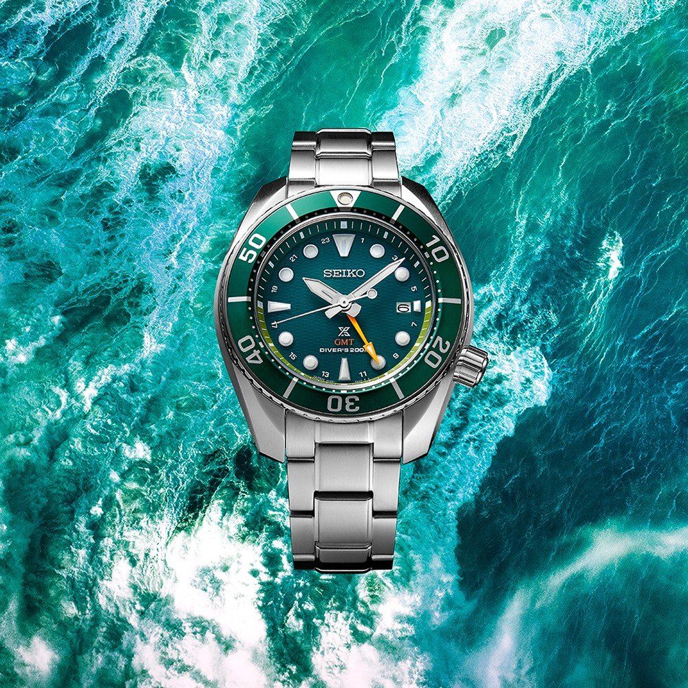 RELÓGIO SEIKO PROSPEX DIVER SUMO GMT VERDE 'SFK003J1'