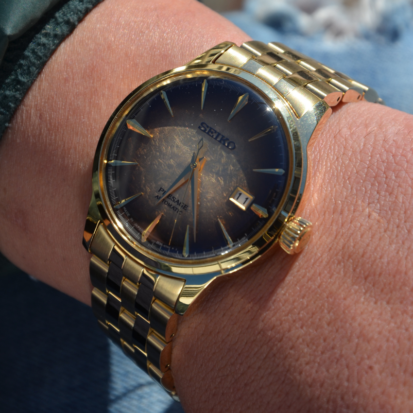 RELÓGIO SEIKO PRESAGE COCKTAIL TIME HALF & HALF AUTOMÁTICO 'SRPK48J1'