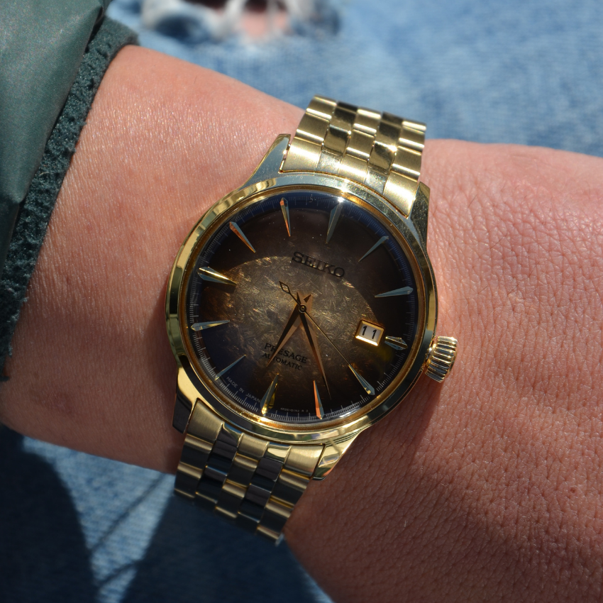 RELÓGIO SEIKO PRESAGE COCKTAIL TIME HALF & HALF AUTOMÁTICO 'SRPK48J1'