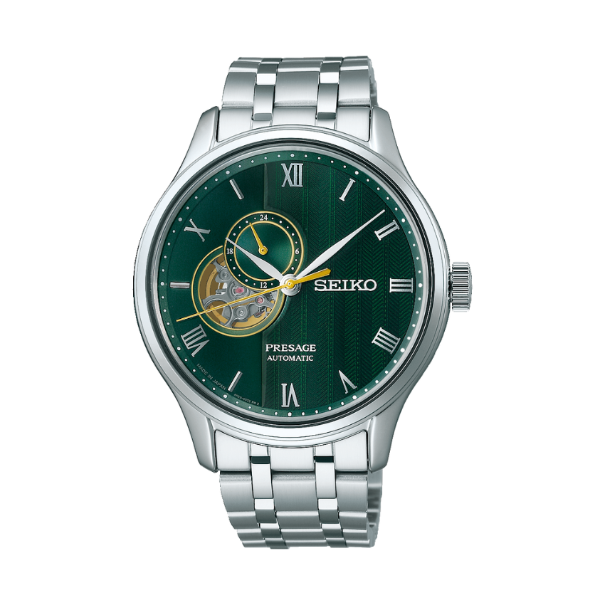 RELÓGIO SEIKO 'PRESAGE JAPANESE GARDEN' PRATEADO 'SSA463J1'